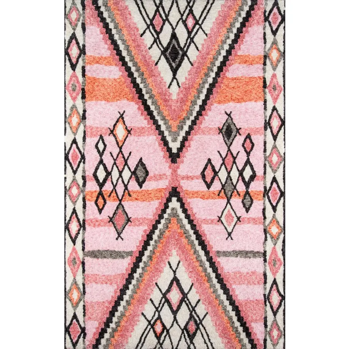 Momeni Contemporary Rectangle Area Rug, Pink, 7'6 X 9'6