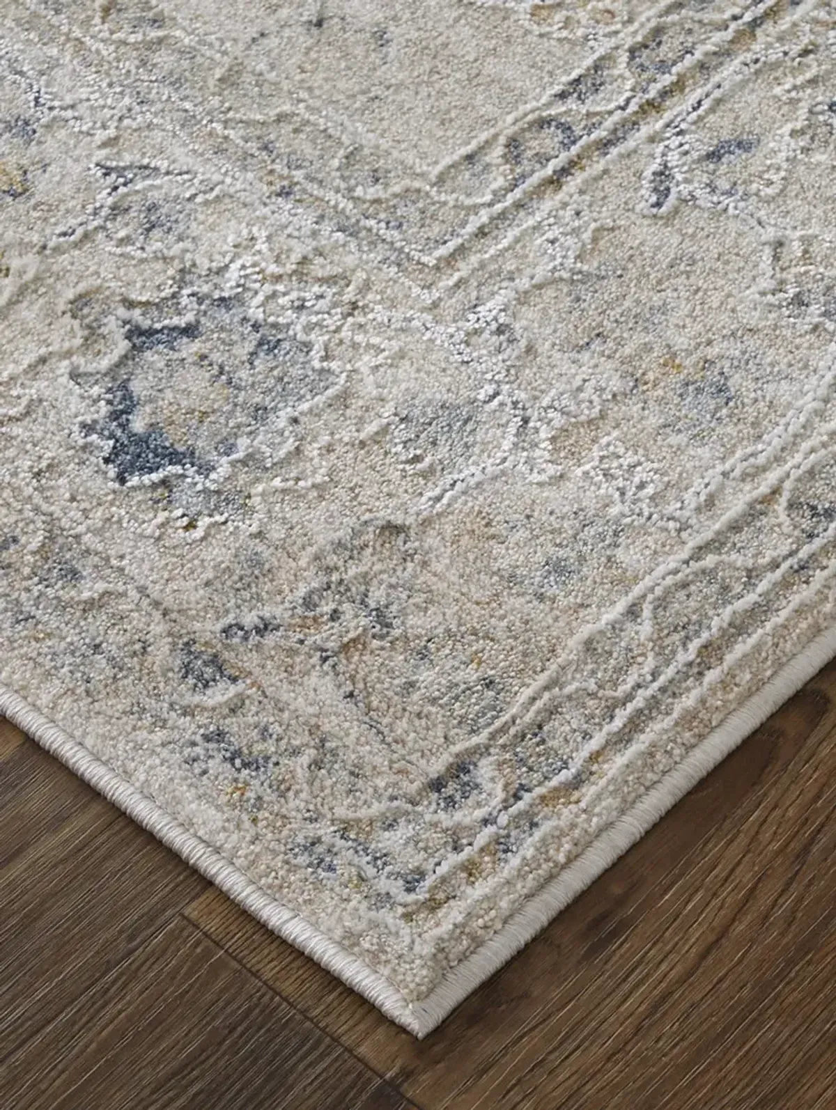 Pasha 39M7F 9'0" x 12'8" Ivory/Taupe/Blue Rug