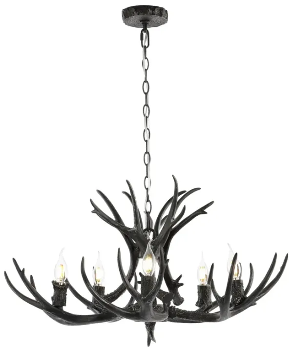 Eldora Adjustable Resin Antler LED Chandelier