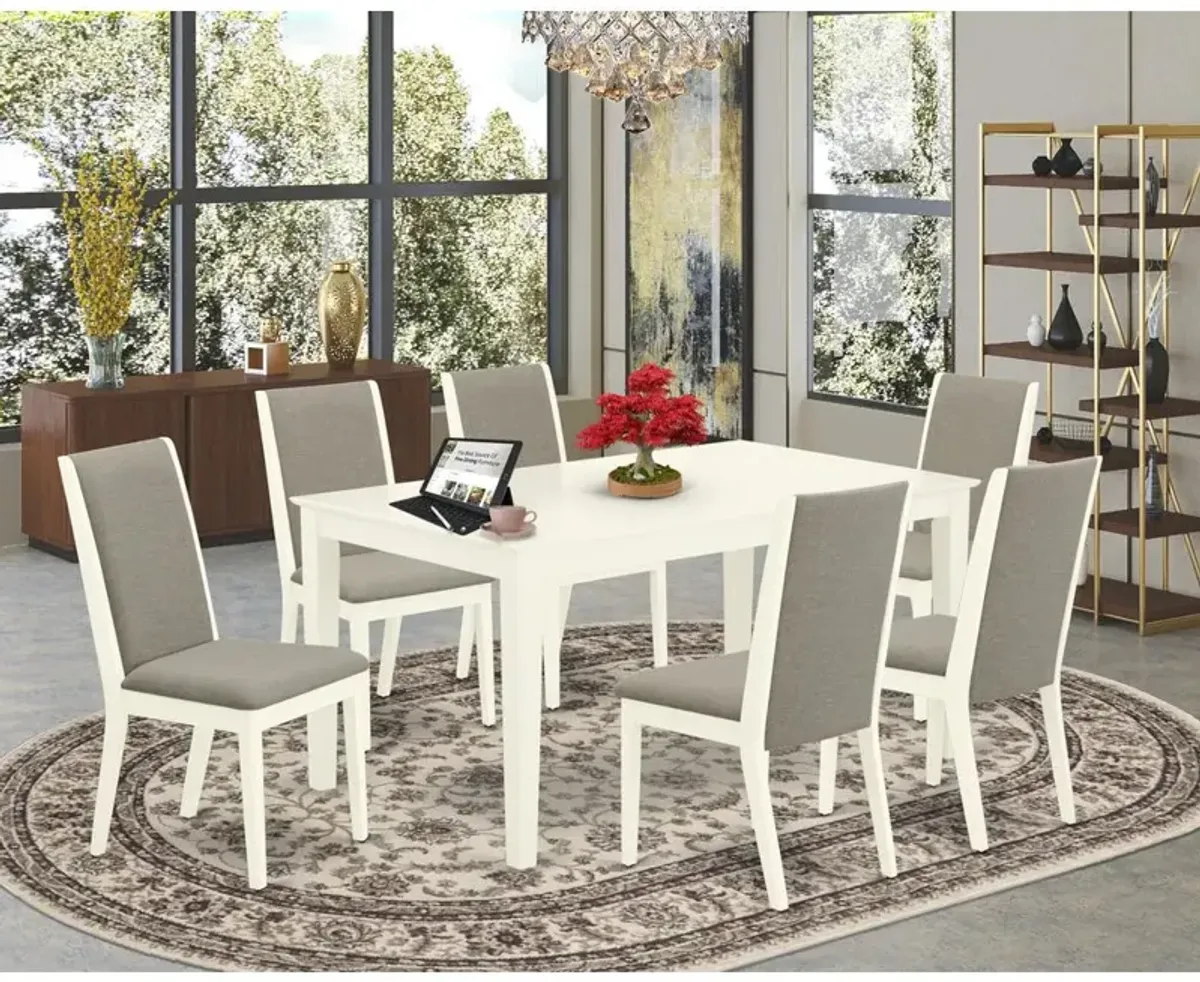 Dining Room Set Linen White