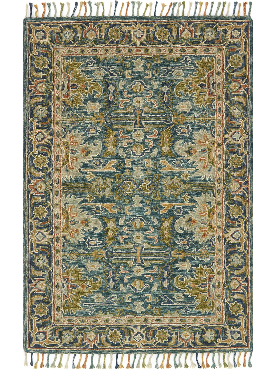 Zharah Blue/Navy 9'3" x 13' Rug