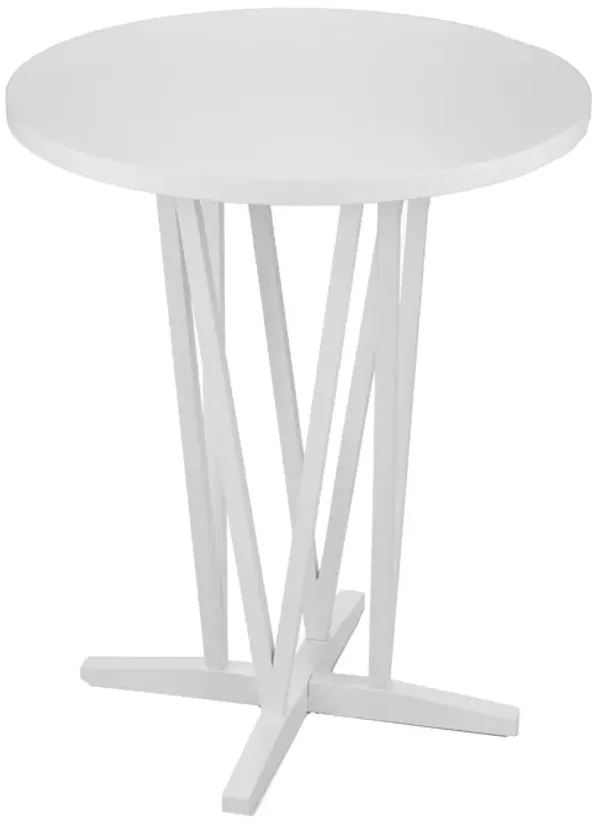 Dvon White Bar Height Table