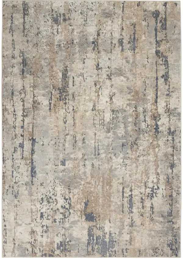 Quarry QUA01 Beige/Gray 3'9" x 5'9" Rug