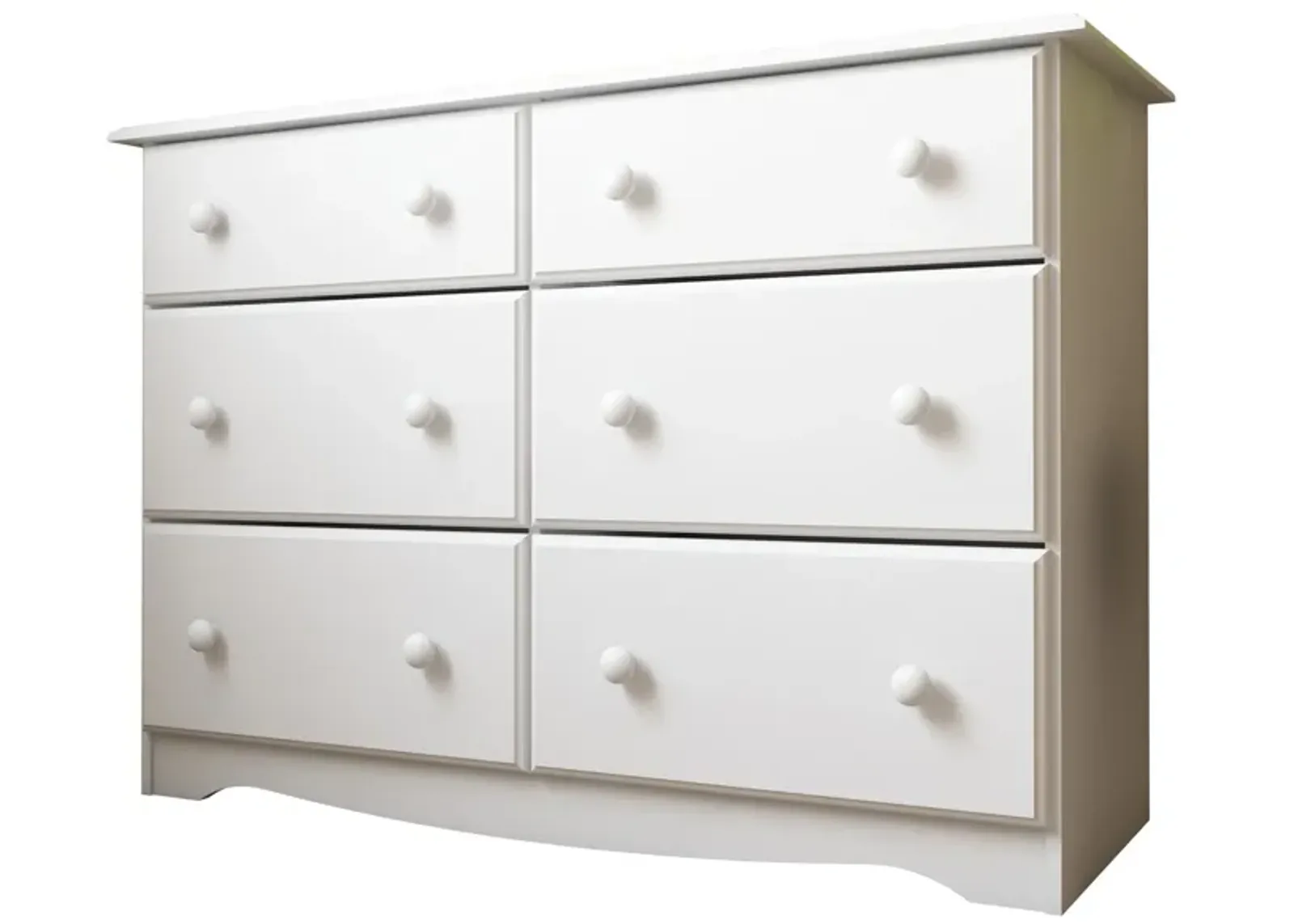 100% Solid Wood 6-Drawer Double Dresser