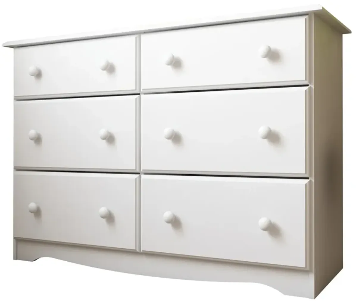 100% Solid Wood 6-Drawer Double Dresser