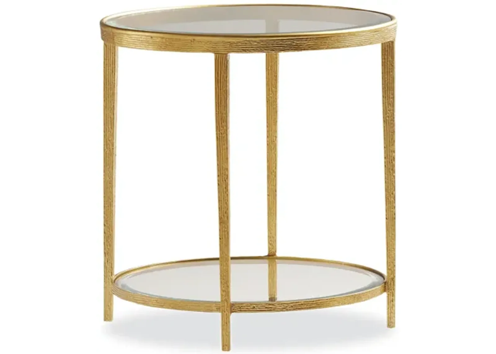 Jinx Brass Round Side Table