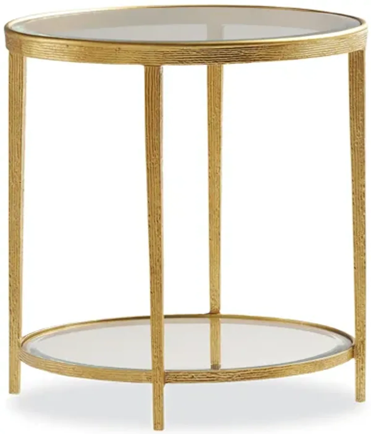 Jinx Brass Round Side Table