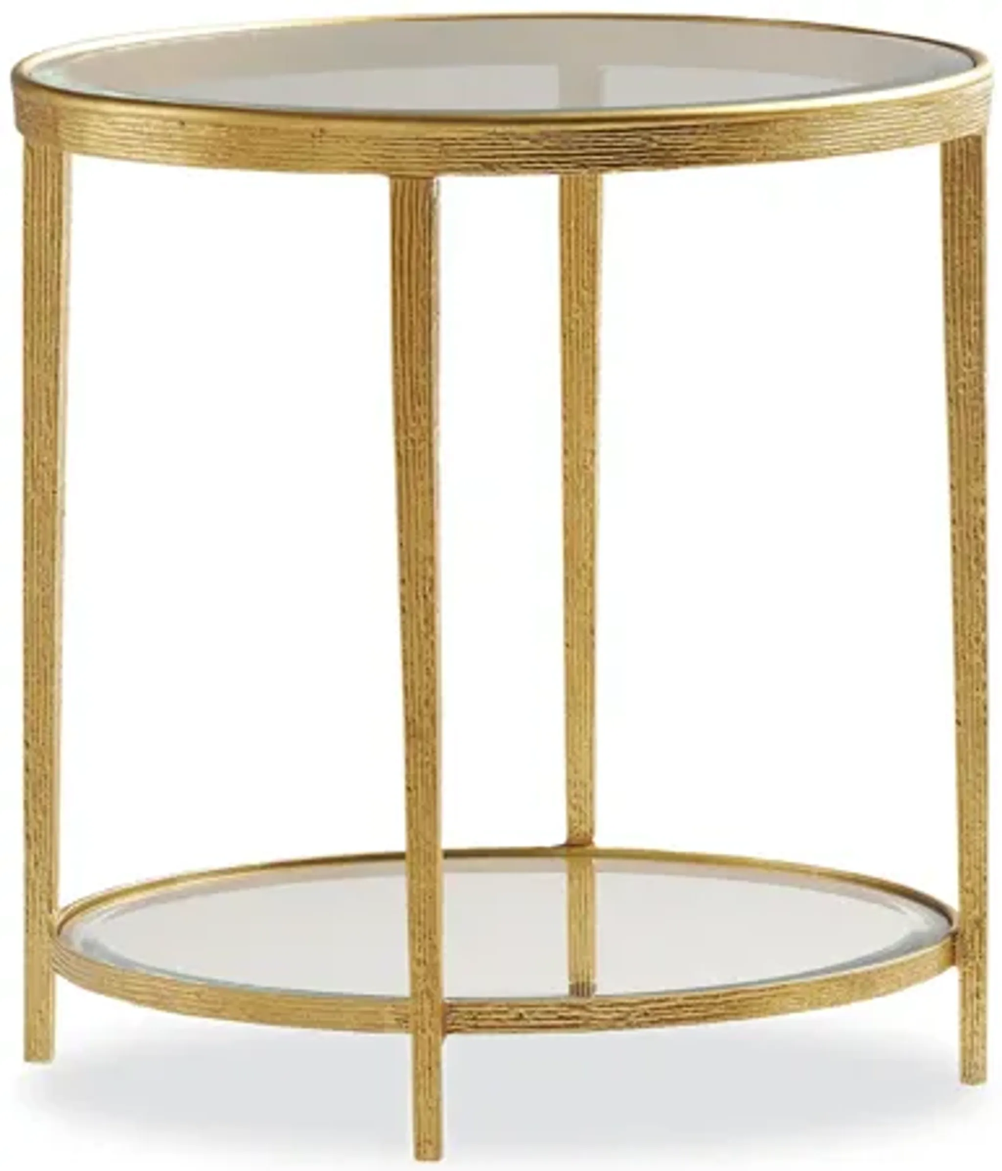 Jinx Brass Round Side Table Mathis Home | Furniture.com