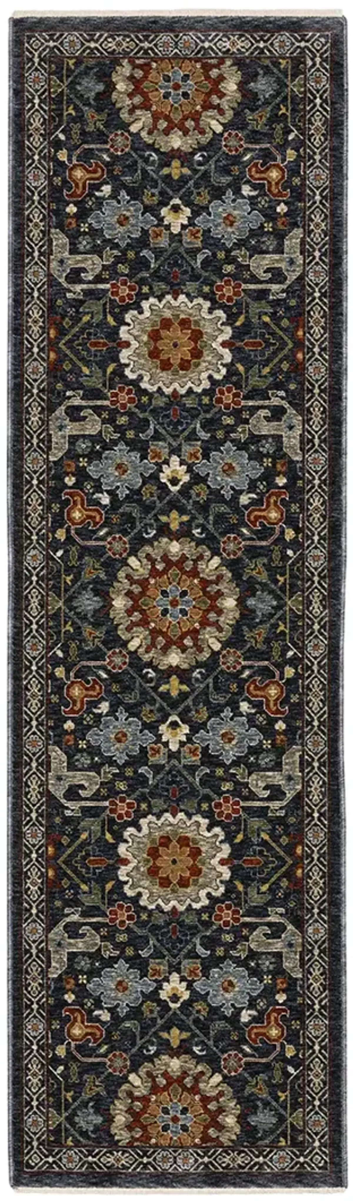 Aberdeen 2'3" x 7'6" Blue Rug