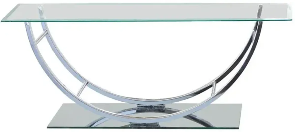 Danville U-shaped Coffee Table Chrome