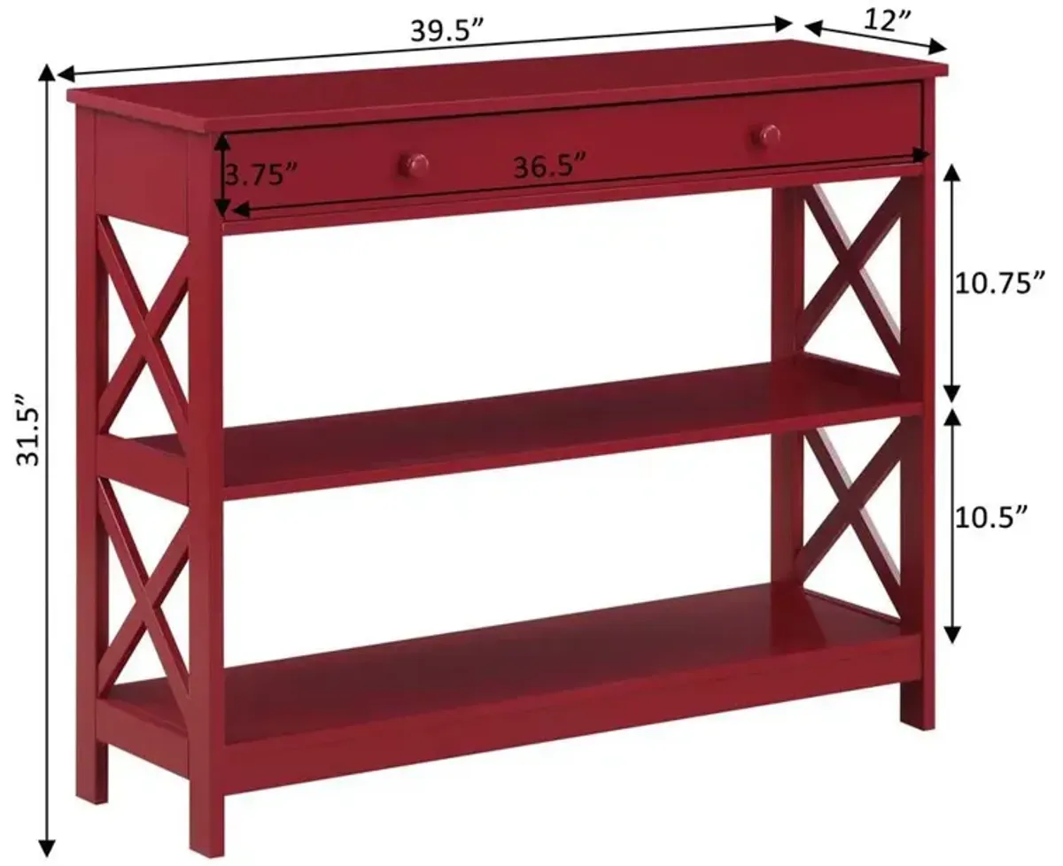 Convience Concept, Inc. Oxford 1 Drawer Console Table with Shelves