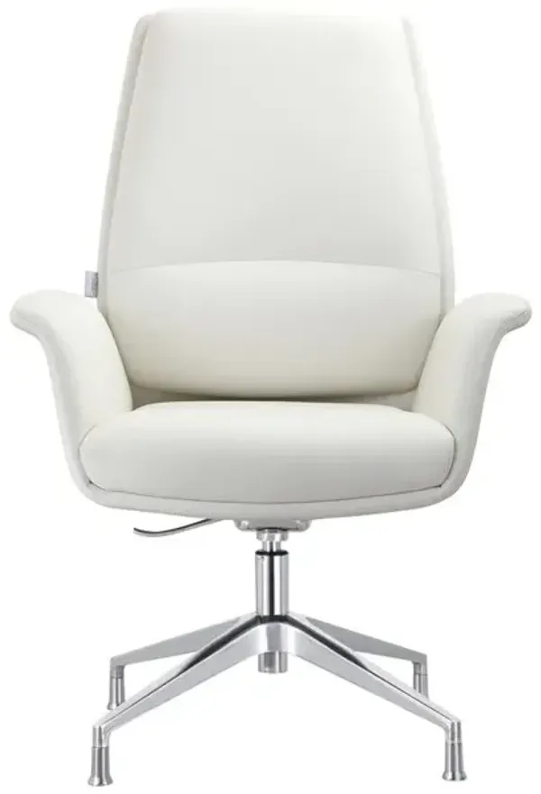 LeisureMod Summit Office Chair in Faux Leather