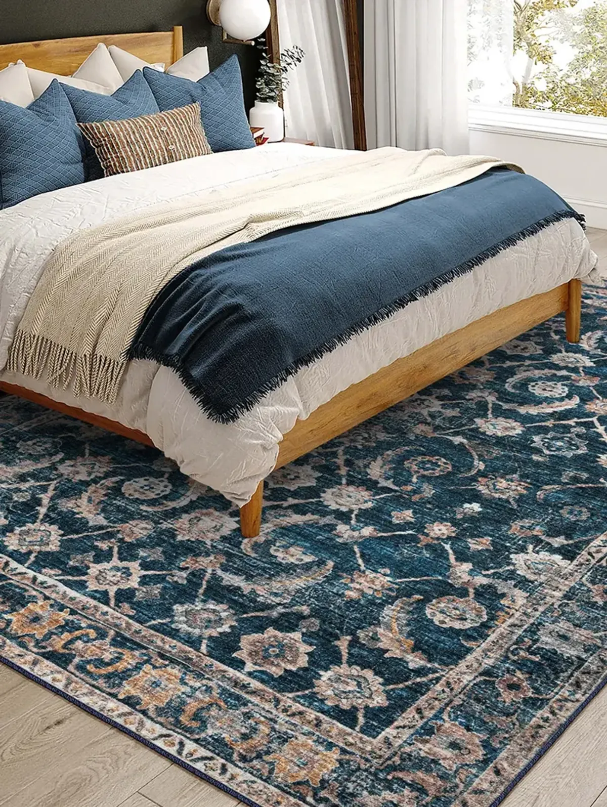 Jericho JC4 Navy 10' x 14' Rug