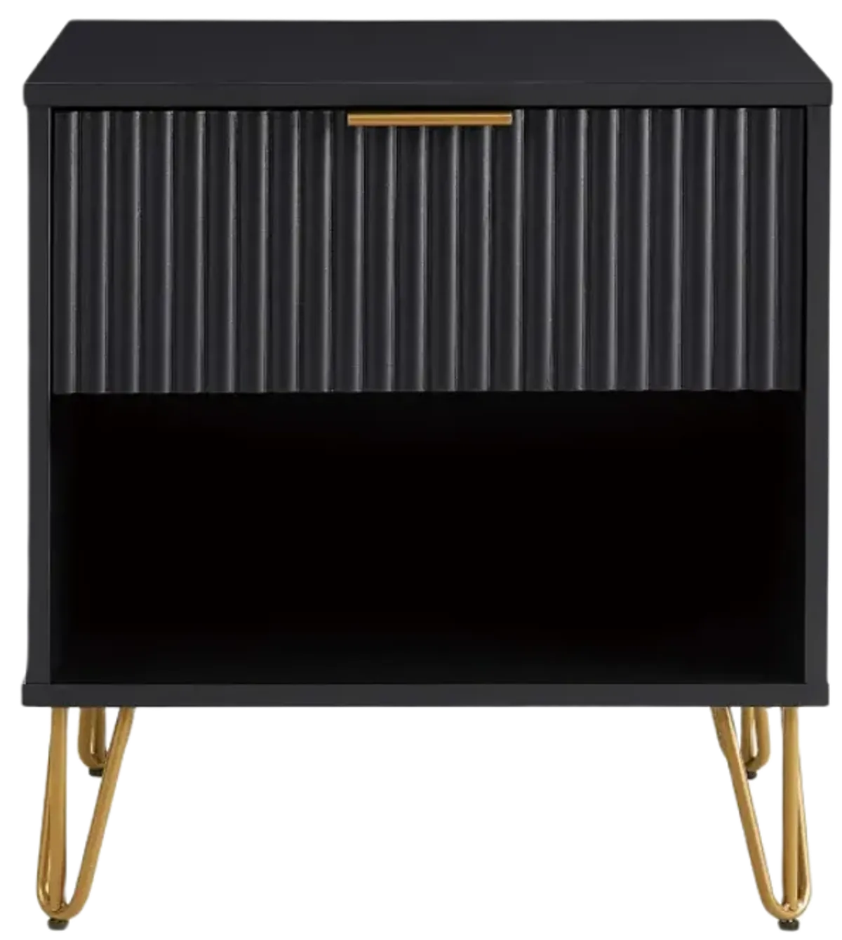 Dumbo 1-Drawer Nightstand in Black