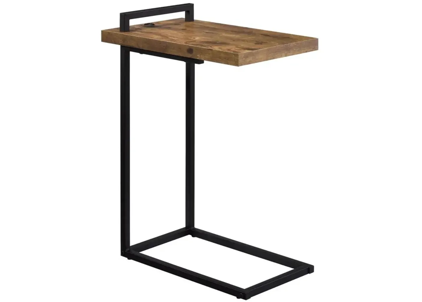 Maxwell C-shaped Accent Table with USB Charging Port