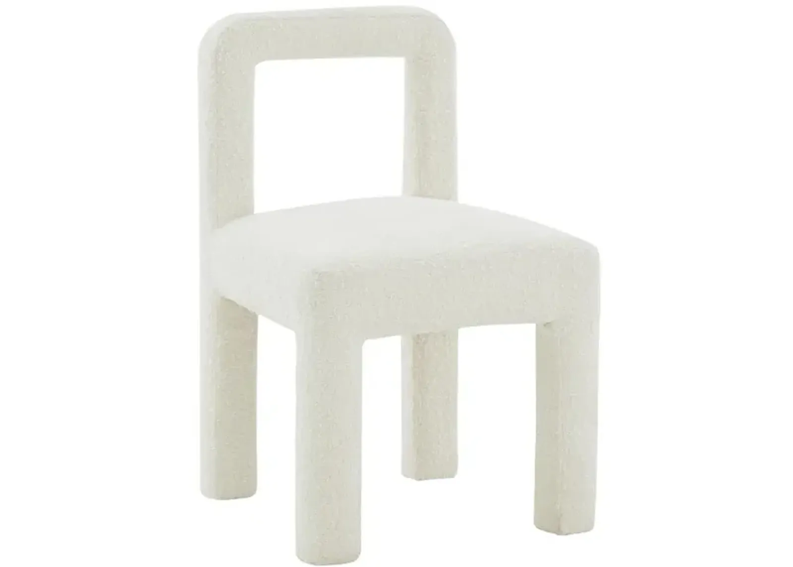 Belen Kox Modern Cream Boucle Dining Chair, Belen Kox