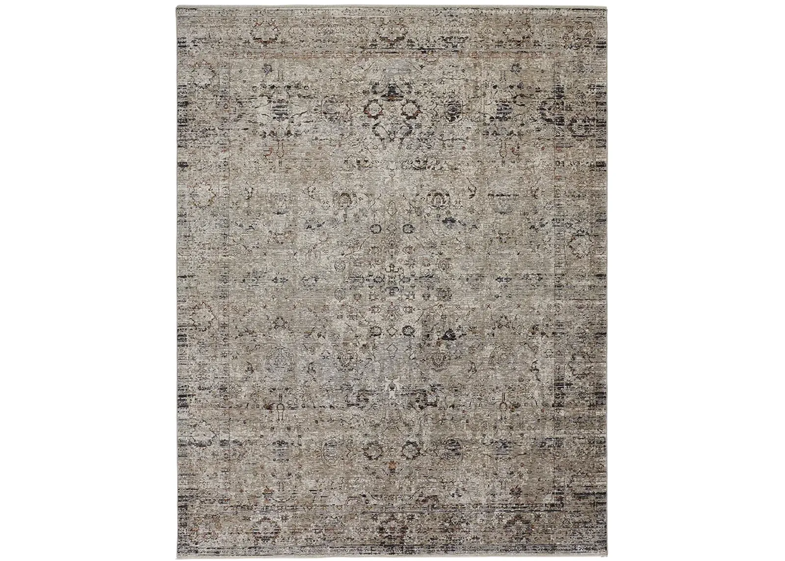 Caprio 3958F Taupe/Ivory/Gray 2'6" x 10' Rug