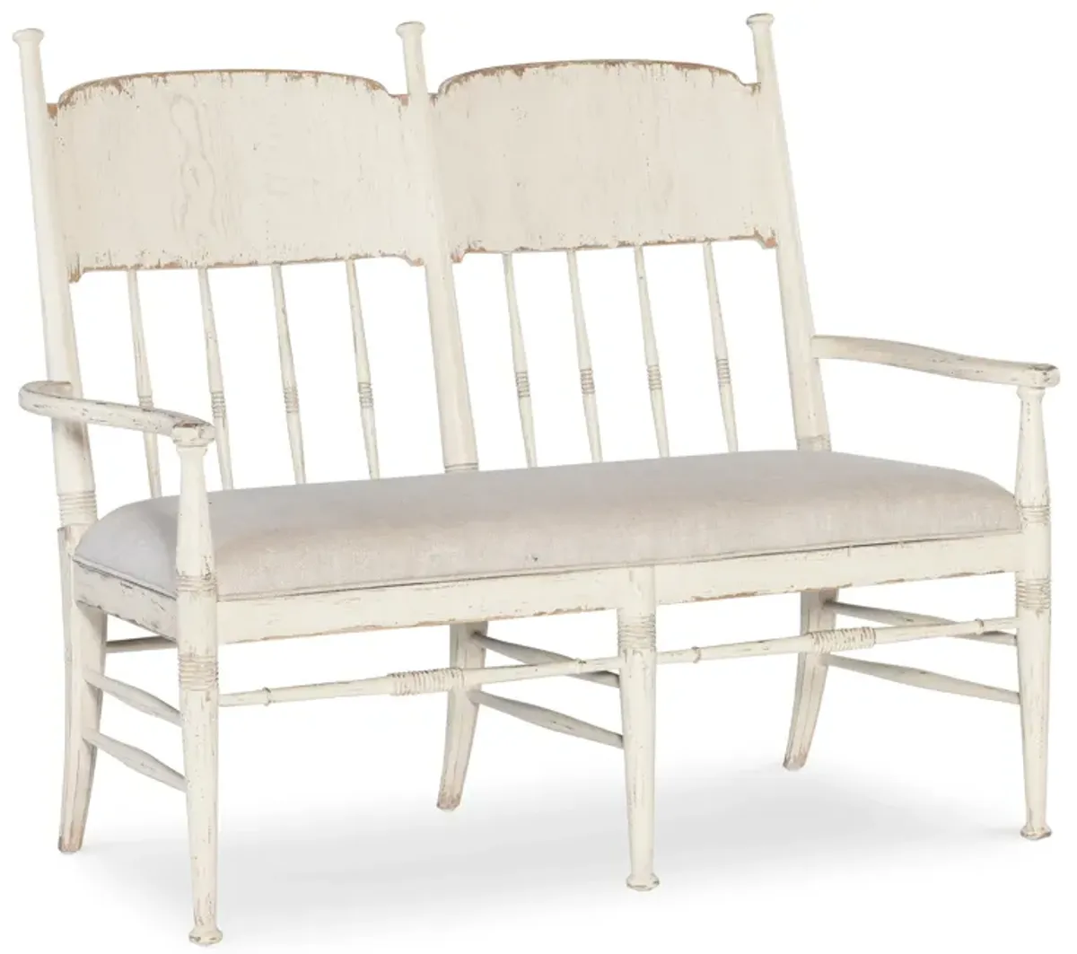 Americana White Dining Bench