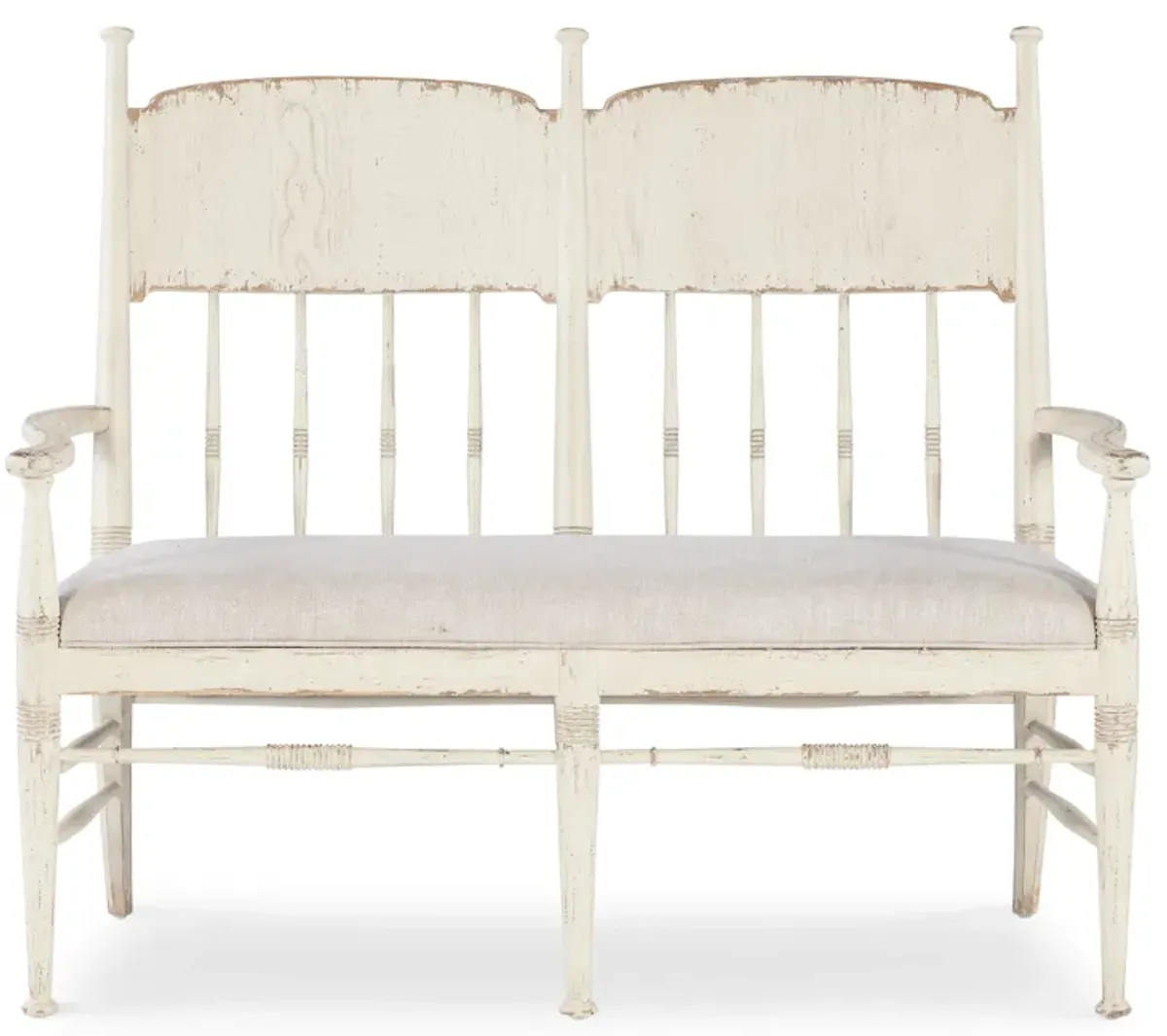 Americana White Dining Bench