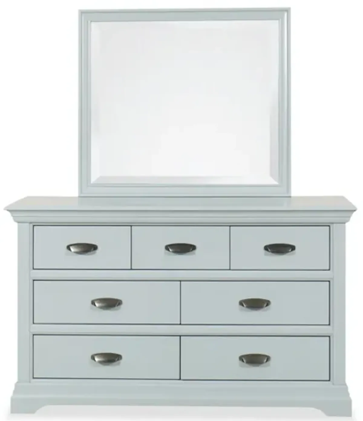 Hunt Hill Dresser and Mirror in Gray