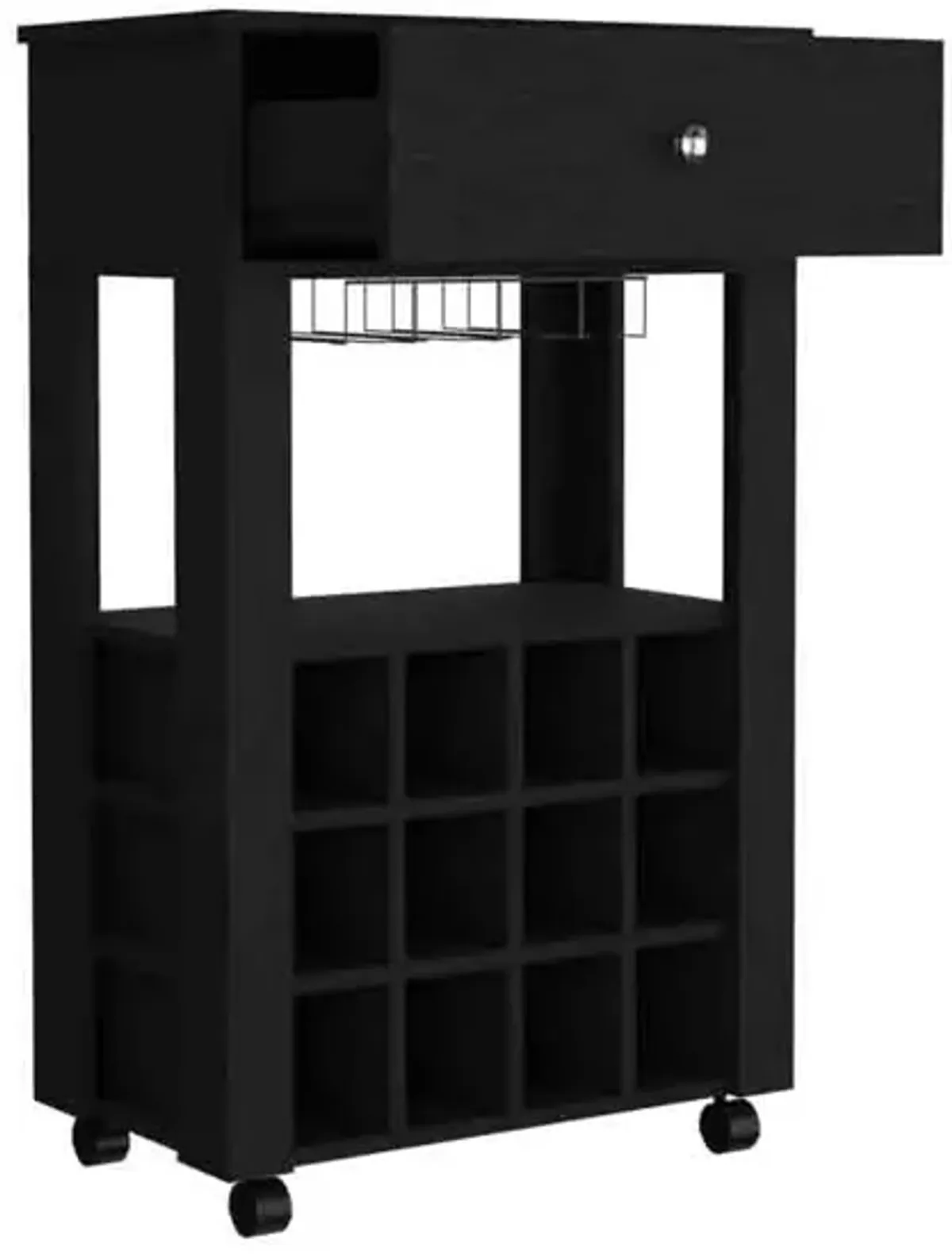 Bar Cart Bayamon, Living Room, Black