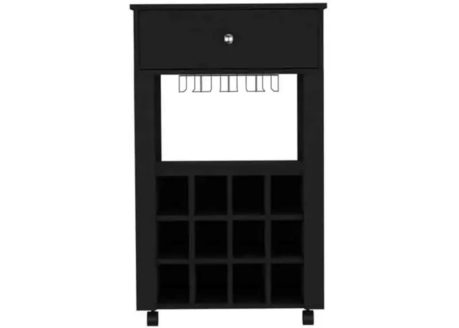 Bar Cart Bayamon, Living Room, Black