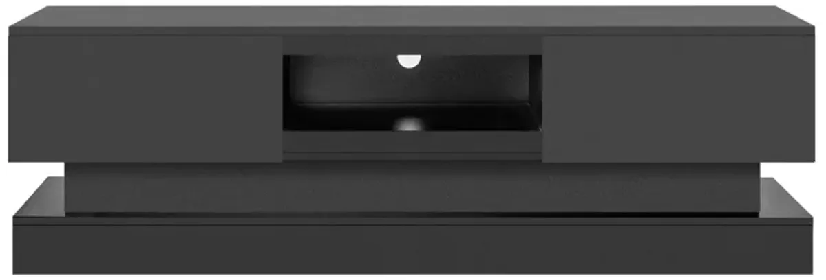 Hivvago 63 inches Modern and Simple Design Television Stand Organizing Cabinet with LED Light