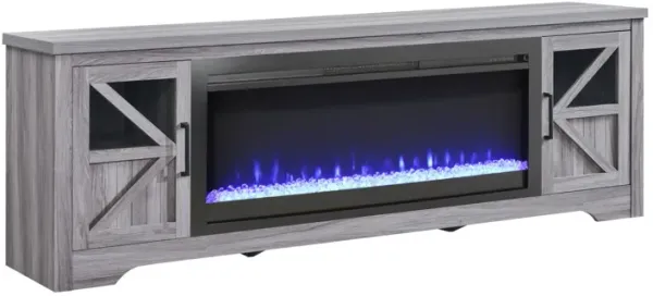 Streamdale 75" Fireplace TV Stand for TVs up to 80",with 44" Electric Fireplace
