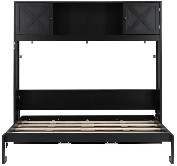 Merax  Bed with Storage Cabinets