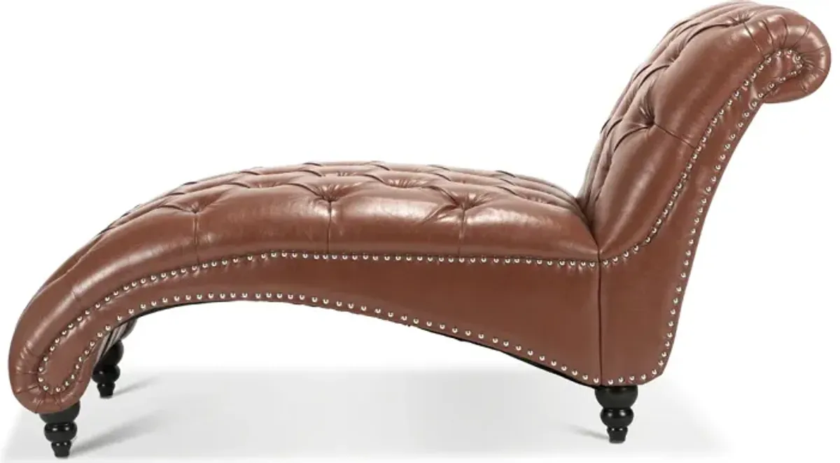 Tufted Armless Chaise Lounge