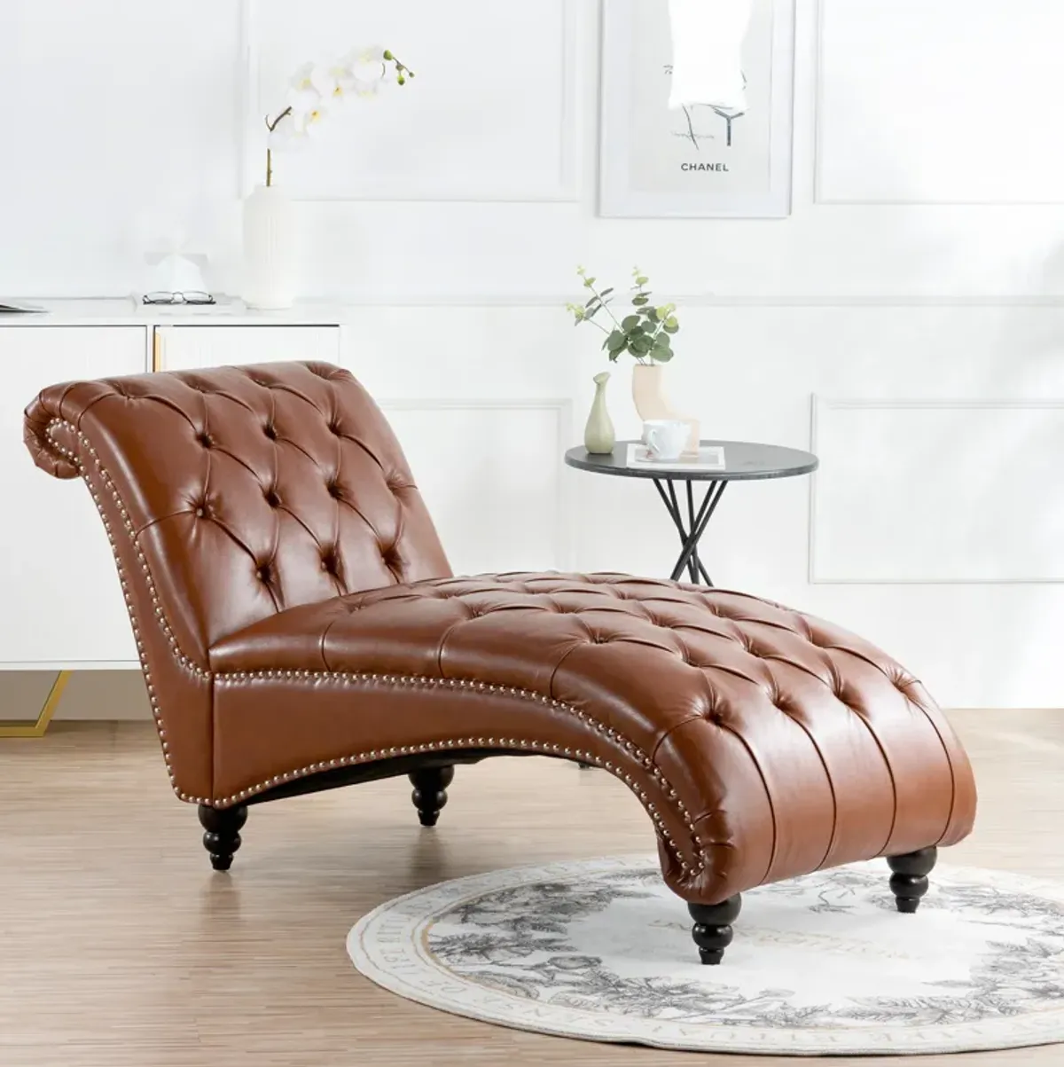 Streamdale Tufted Armless Chaise Lounge