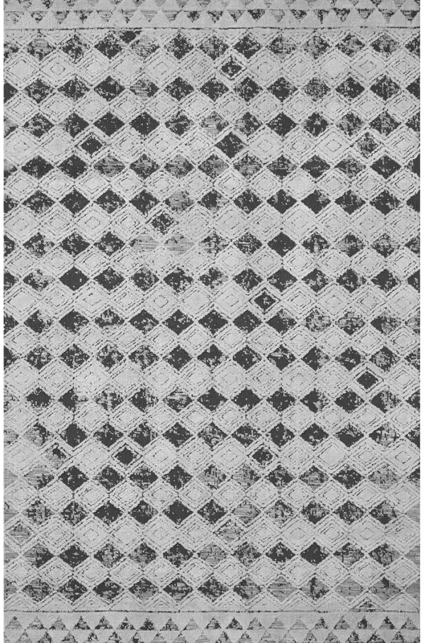 Yeshaia YES02 Black/Neutral 5' x 7'6" Rug