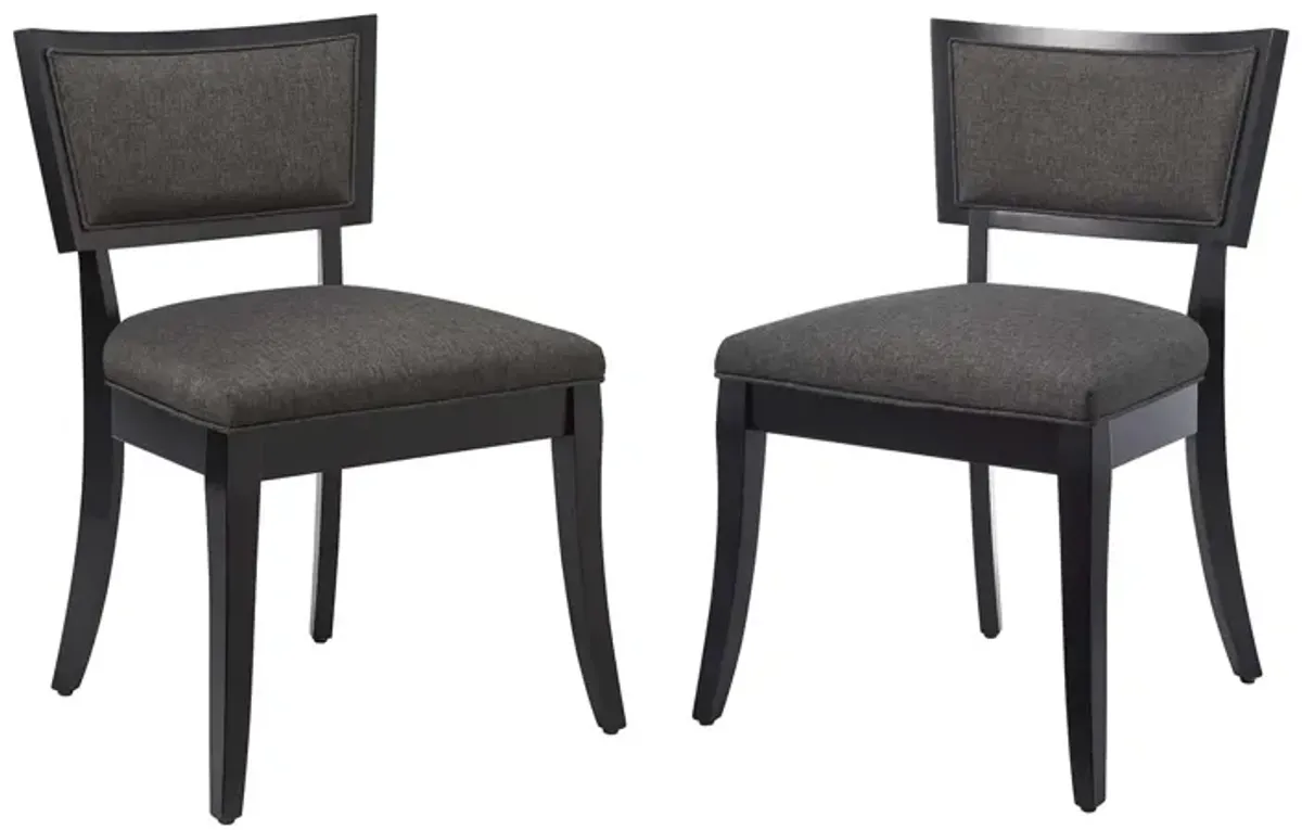 Pristine Upholstered Fabric Dining Chairs - Set of 2