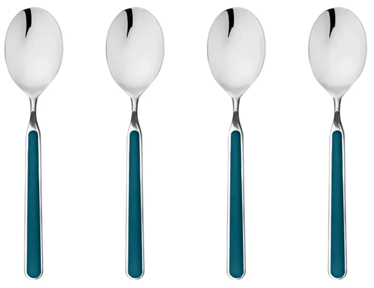 Fantasia 4-Piece American Coffee Spoon Set in Blue