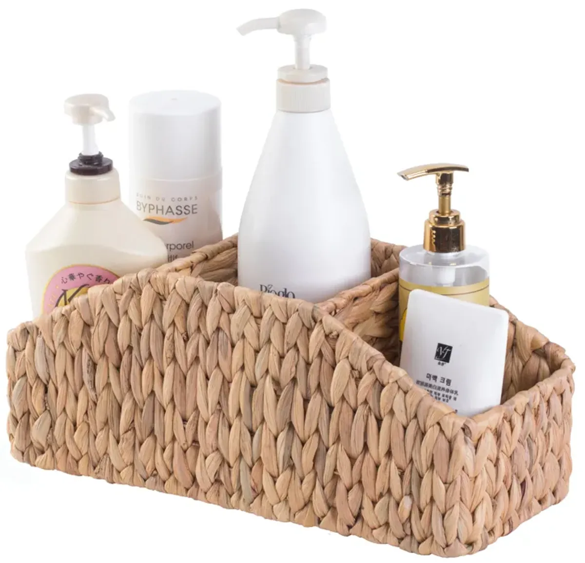 Natural Water Hyacinth Storage Organizer Caddy