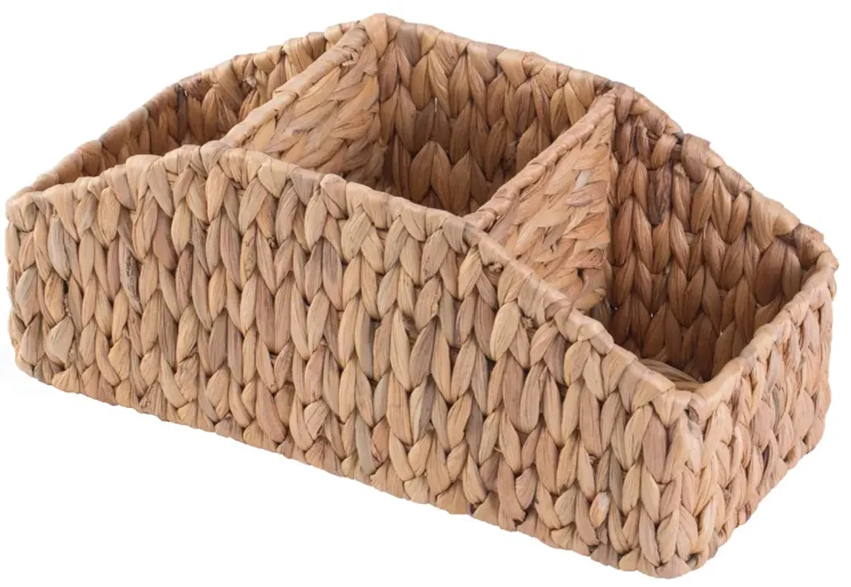 Natural Water Hyacinth Storage Organizer Caddy