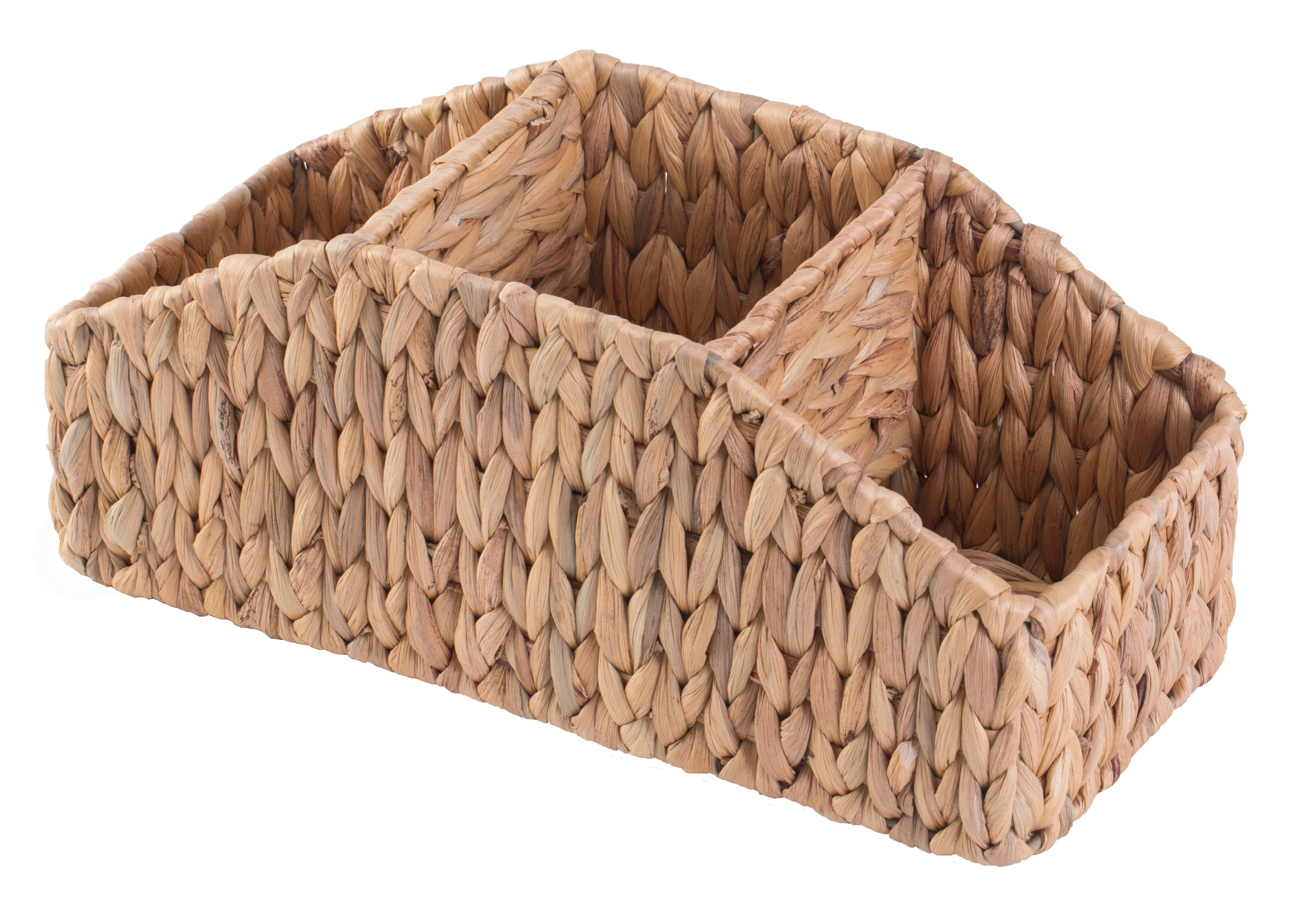 Natural Water Hyacinth Storage Organizer Caddy