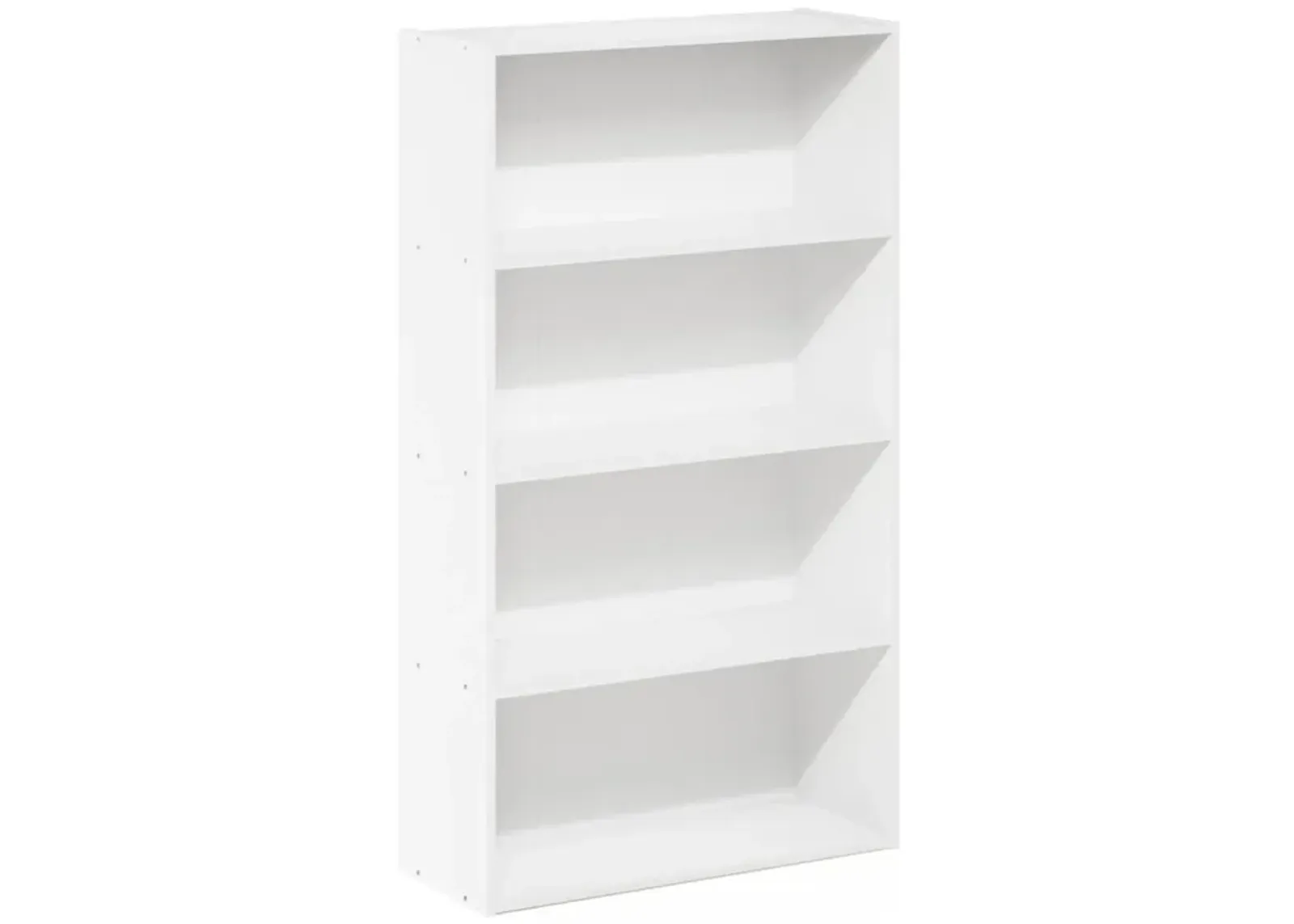 Furinno Pasir 4-Tier Bookcase/Bookshelf/Storage Shelves, White