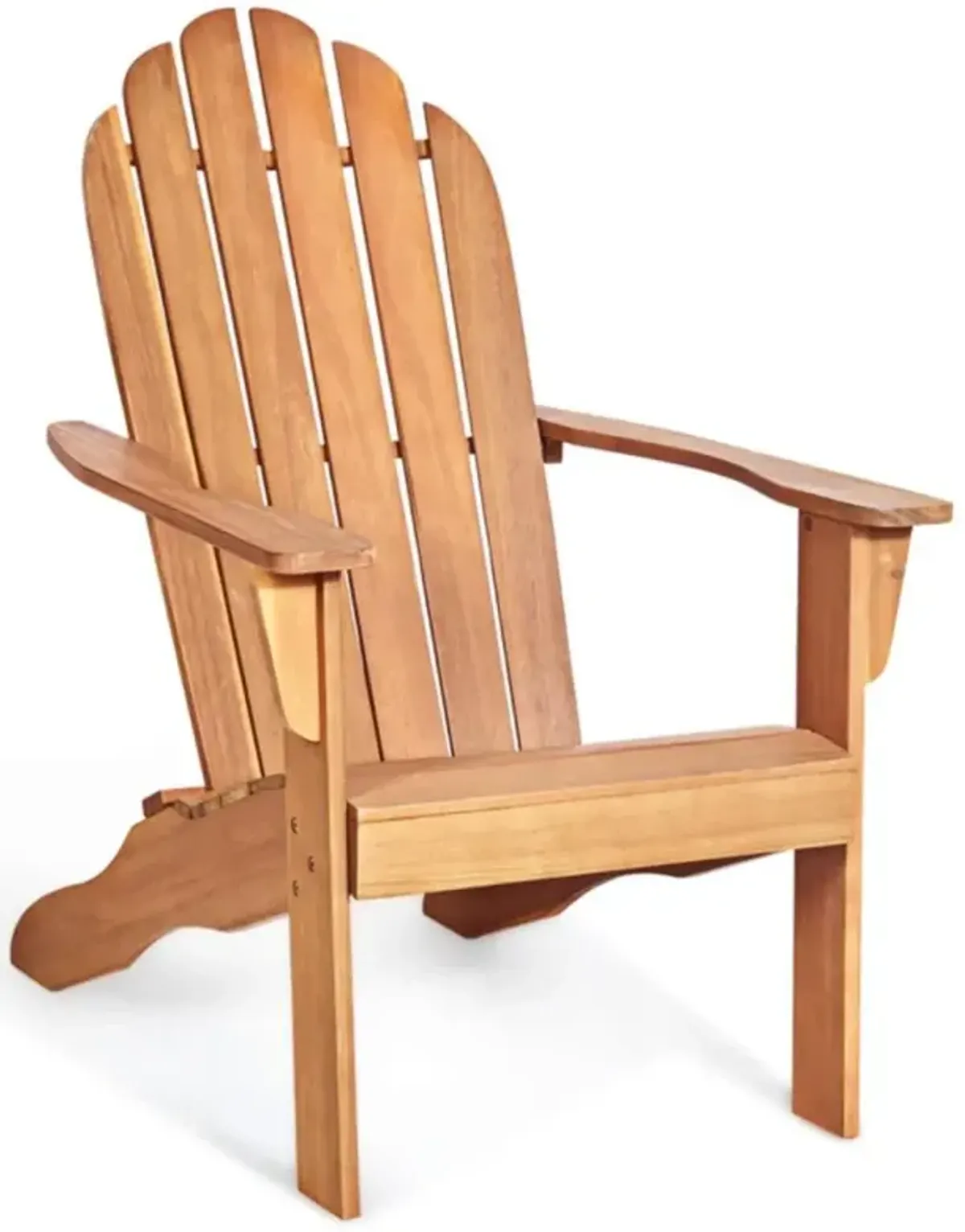 Hivvago Acacia Wood Outdoor Adirondack Chair with Ergonomic Design