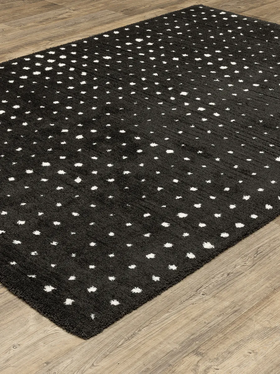 Galileo 2'3" x 7'6" Black Rug