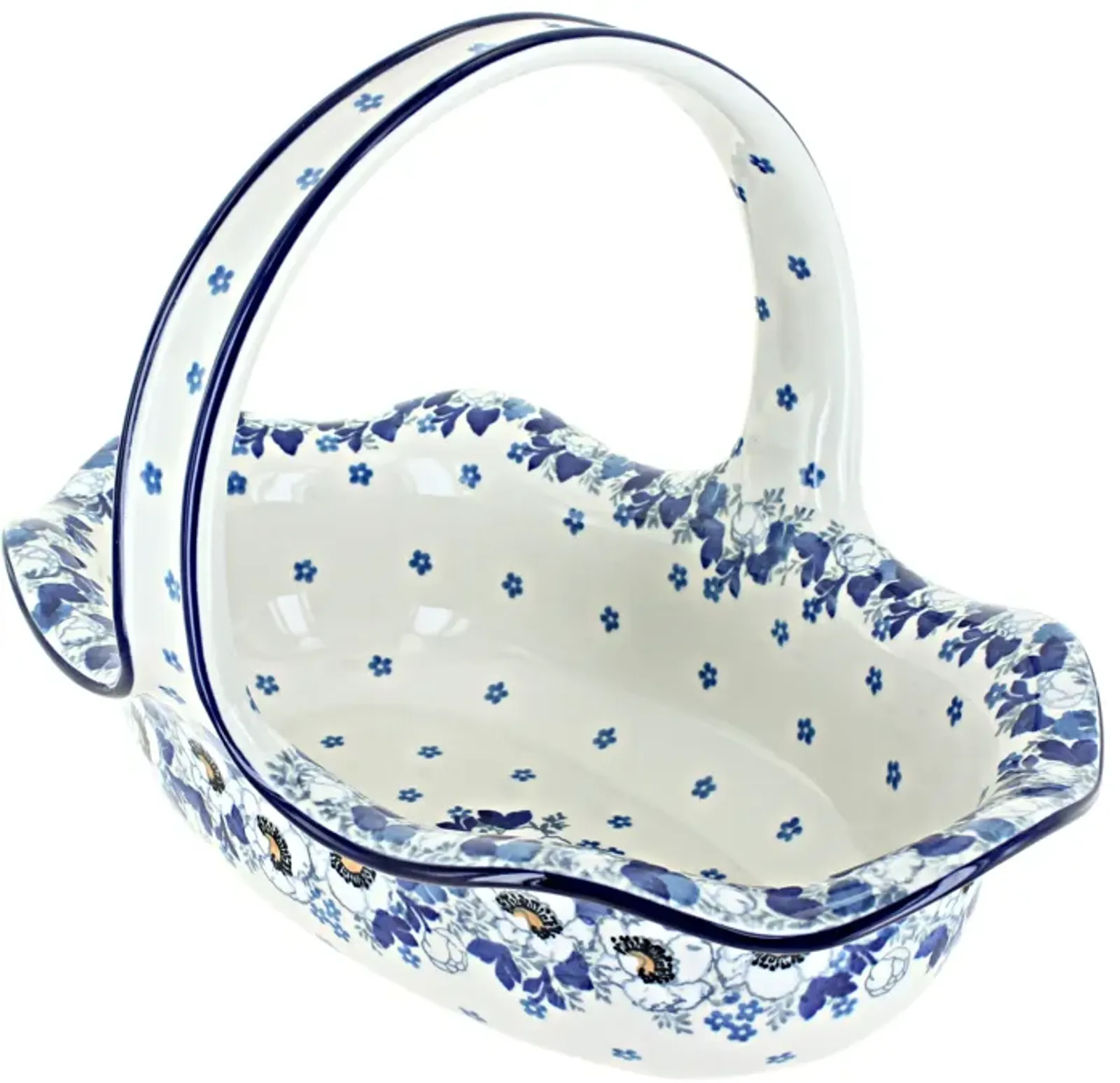 Blue Rose Polish Pottery Eliza Basket