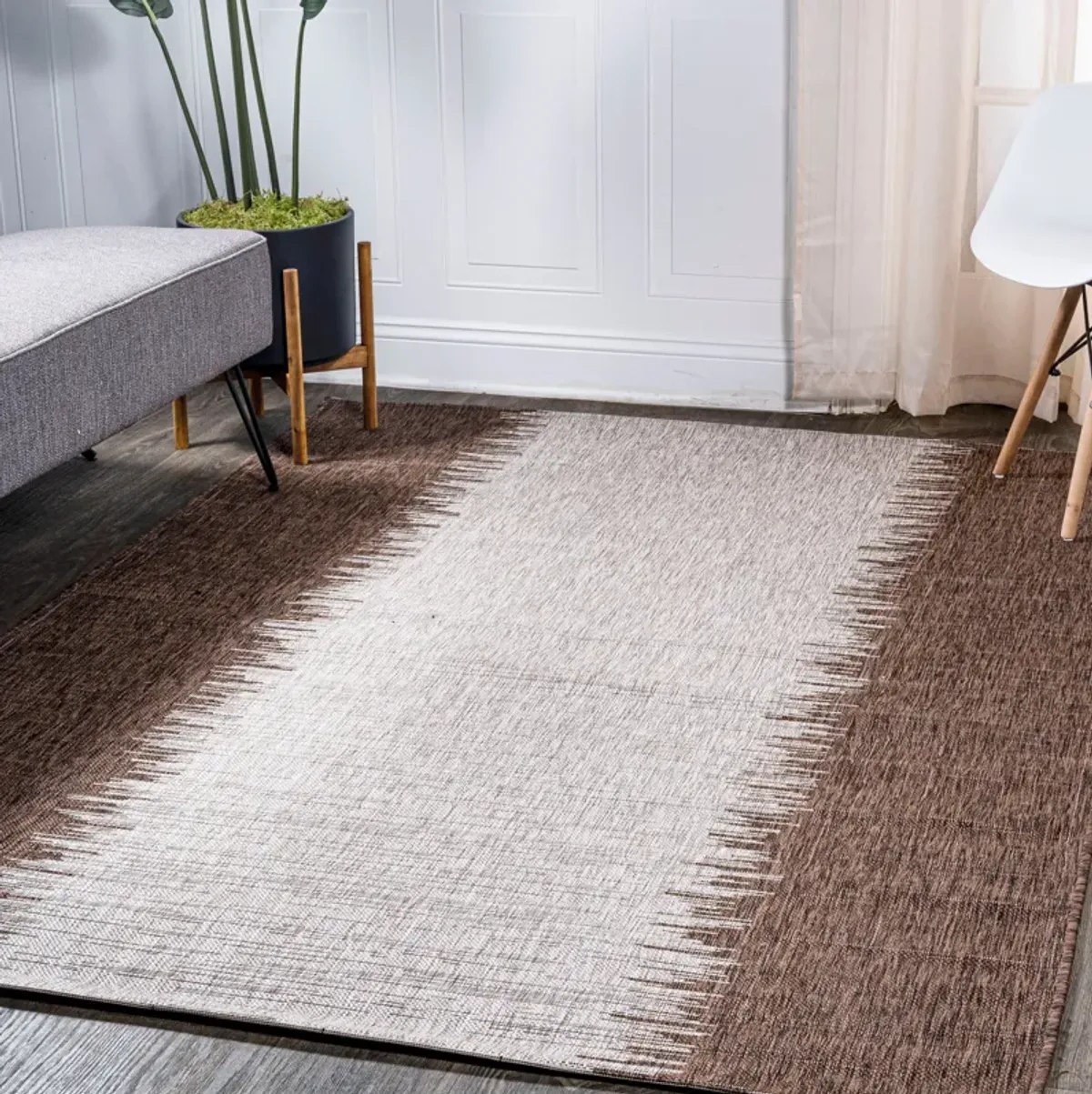 Tavira Modern Strie Indoor/Outdoor Area Rug