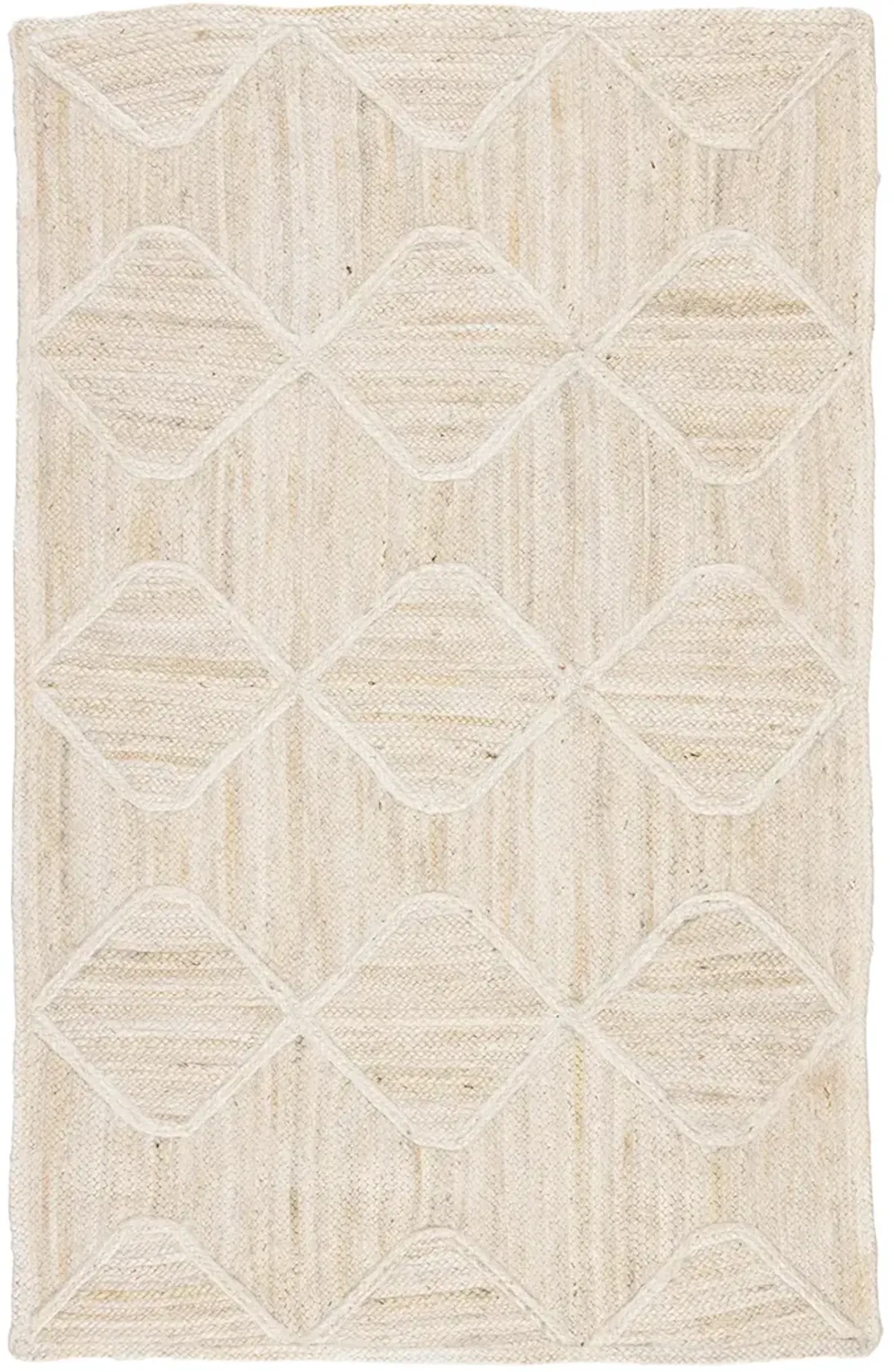 Naturals Tobago Sisal Bow White 3' x 12' Runner Rug