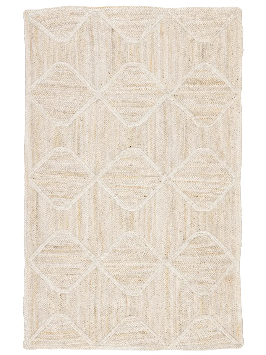 Naturals Tobago Sisal Bow White 3' x 12' Runner Rug