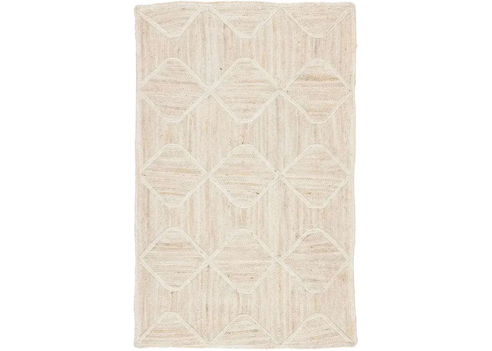 Naturals Tobago Sisal Bow White 3' x 12' Runner Rug