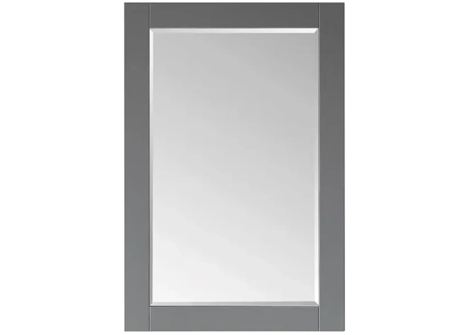 Altair 24 Rectangular Bathroom Wood Framed Wall Mirror in Gray