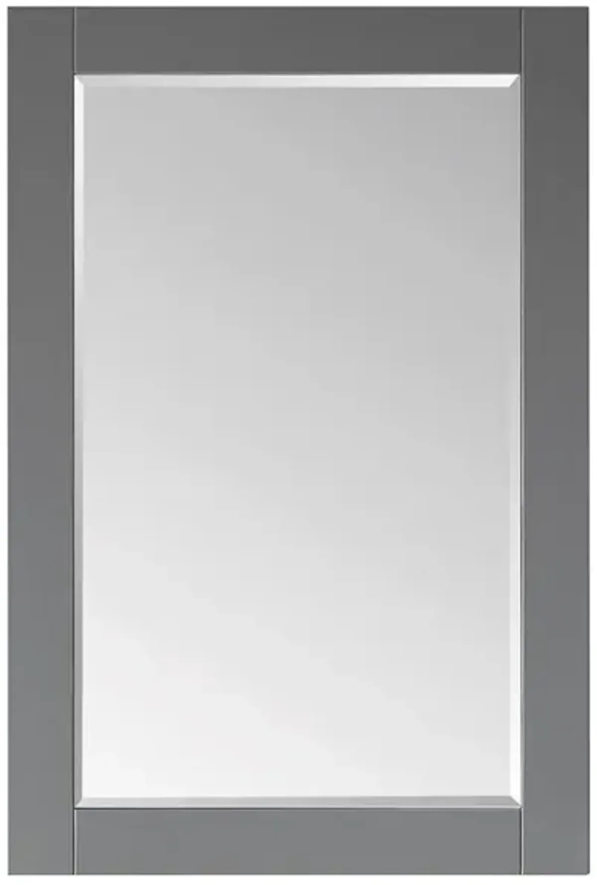 Altair 24 Rectangular Bathroom Wood Framed Wall Mirror in Gray