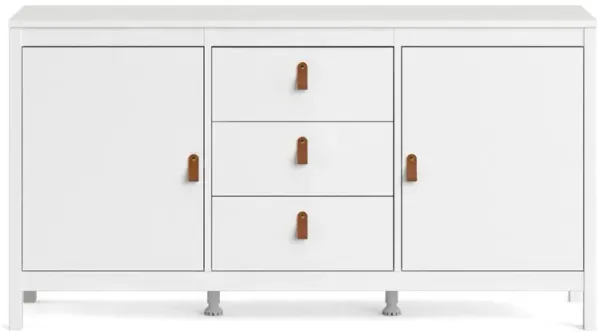 Tvilum Madrid 2 Door Sideboard with 3 Drawers, White