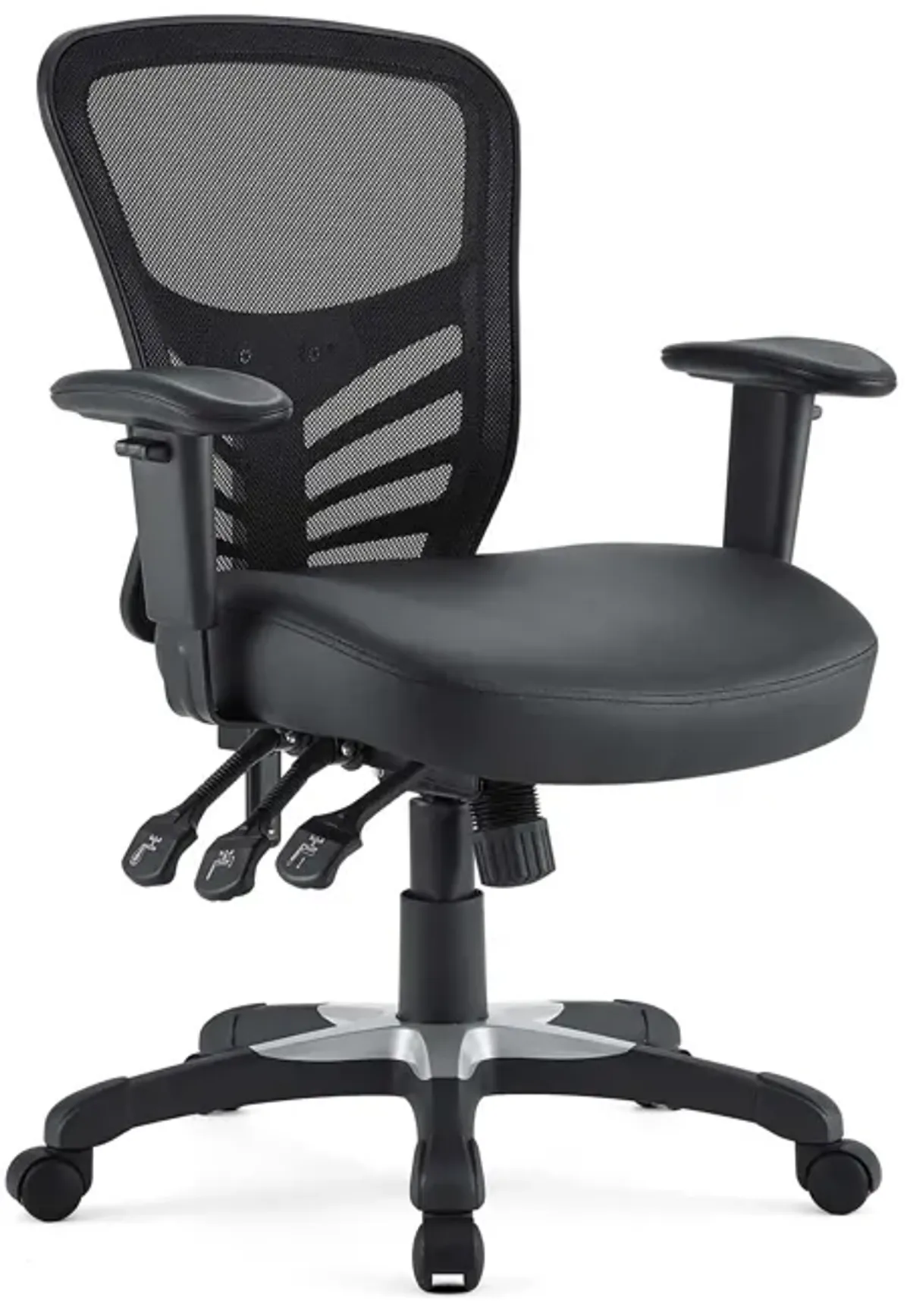 Modway Furniture - Articulate Vinyl Office Chair Black