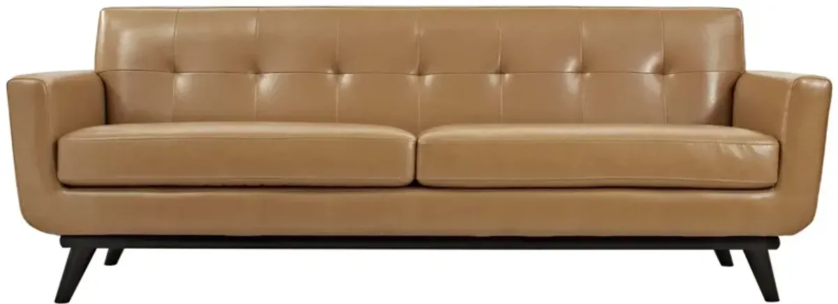 Engage Bonded Leather Sofa Brown EEI-1338-TAN